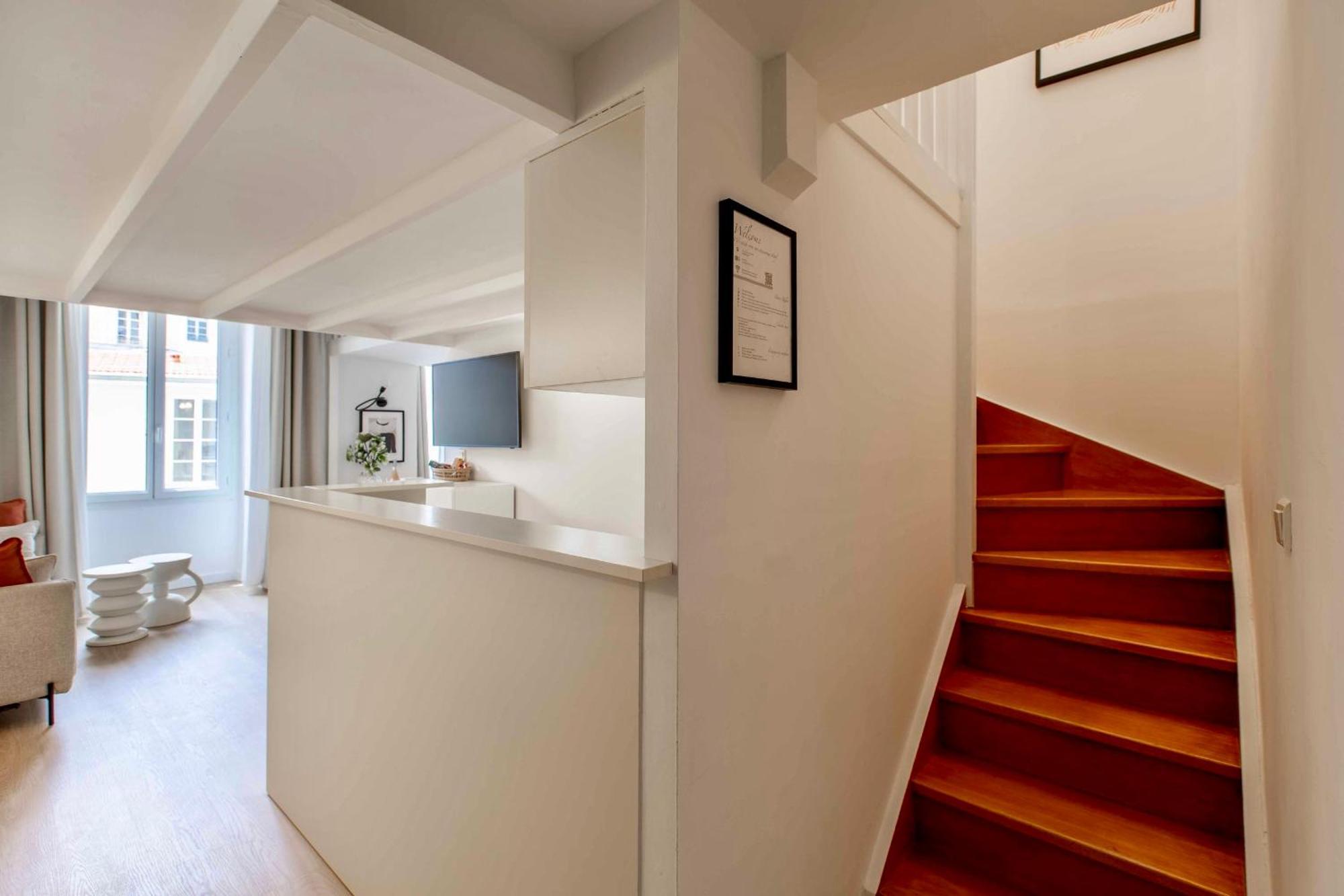 Suede Promenade Duplex Apartment At 1 Min From The Sea 2 Bathrooms Nice Eksteriør bilde